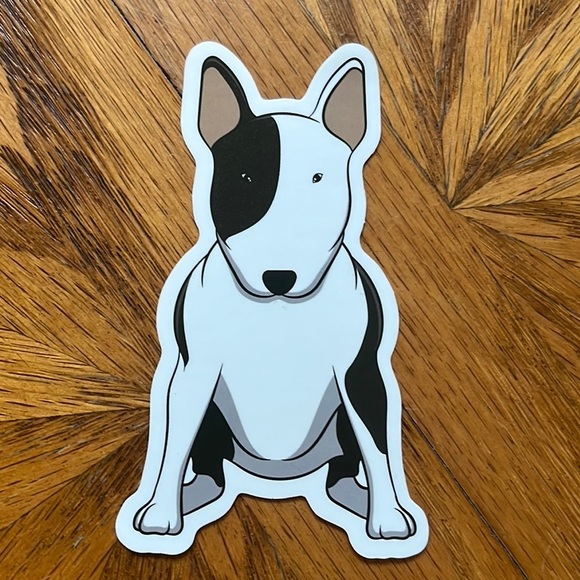 Bull Terrier Dog Sticker 3.3” x 2” - Picture 1 of 4